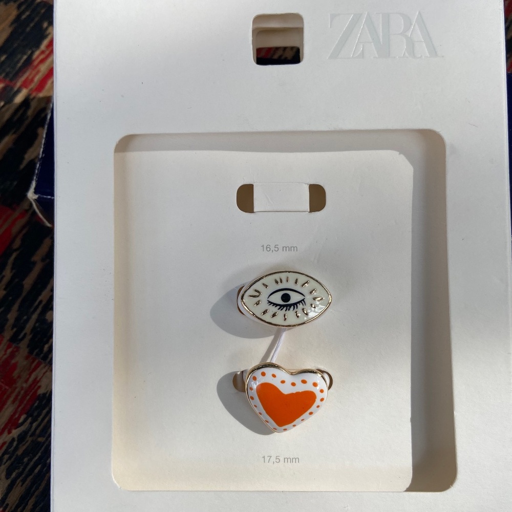 Zara Set of 2 Metal Rings